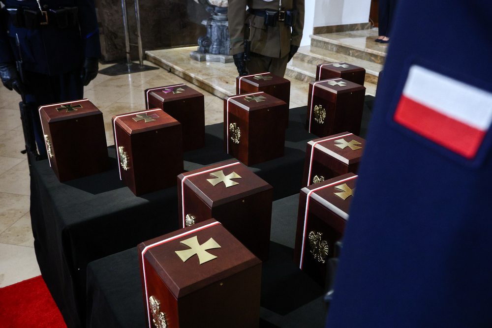 Ceremonia pogrzebowa szczątków Ofiar Zbrodni Katyńskiej – Warszawa, 17 września 2025. Fot. Sławek Kasper (IPN)