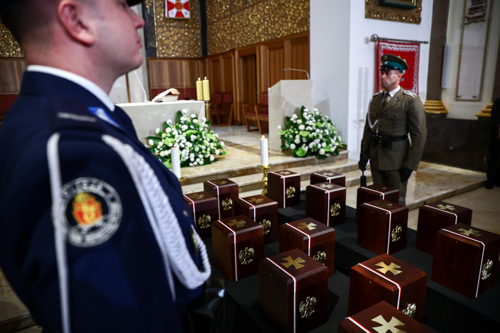 Ceremonia pogrzebowa szczątków Ofiar Zbrodni Katyńskiej – Warszawa, 17 września 2025. Fot. Sławek Kasper (IPN)