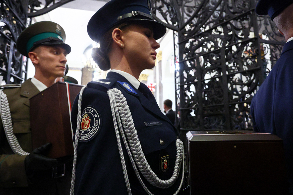 Ceremonia pogrzebowa szczątków Ofiar Zbrodni Katyńskiej – Warszawa, 17 września 2025. Fot. Sławek Kasper (IPN)