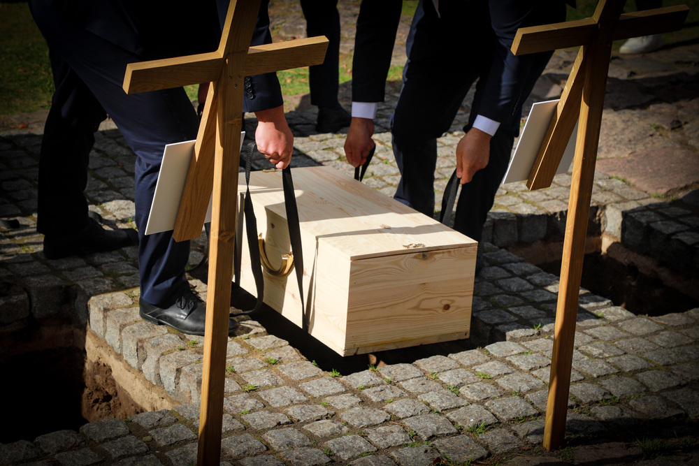 Uroczystości pogrzebowe Edwarda Borkowskiego oraz pięciu żołnierzy Armii Krajowej z oddziału Sergiusza Zyndrama-Kościałkowskiego ps. „Fakir”– Wilno, 23 września 2025. Fot. Paula Prudziłowicz (IPN)