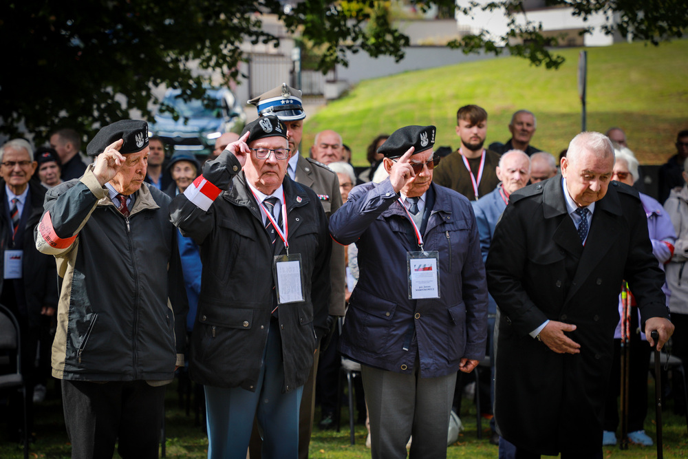 Uroczystości pogrzebowe Edwarda Borkowskiego oraz pięciu żołnierzy Armii Krajowej z oddziału Sergiusza Zyndrama-Kościałkowskiego ps. „Fakir”– Wilno, 23 września 2025. Fot. Paula Prudziłowicz (IPN)