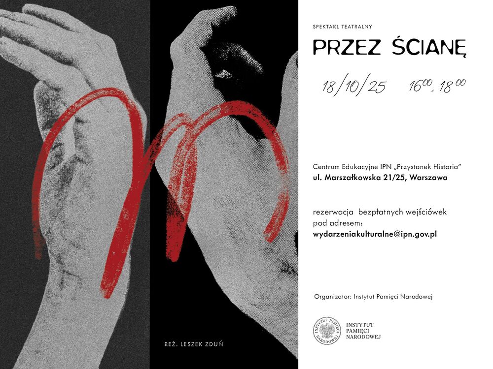 Pokazy spektaklu „Przez ścianę” – Warszawa, 18 października 2025