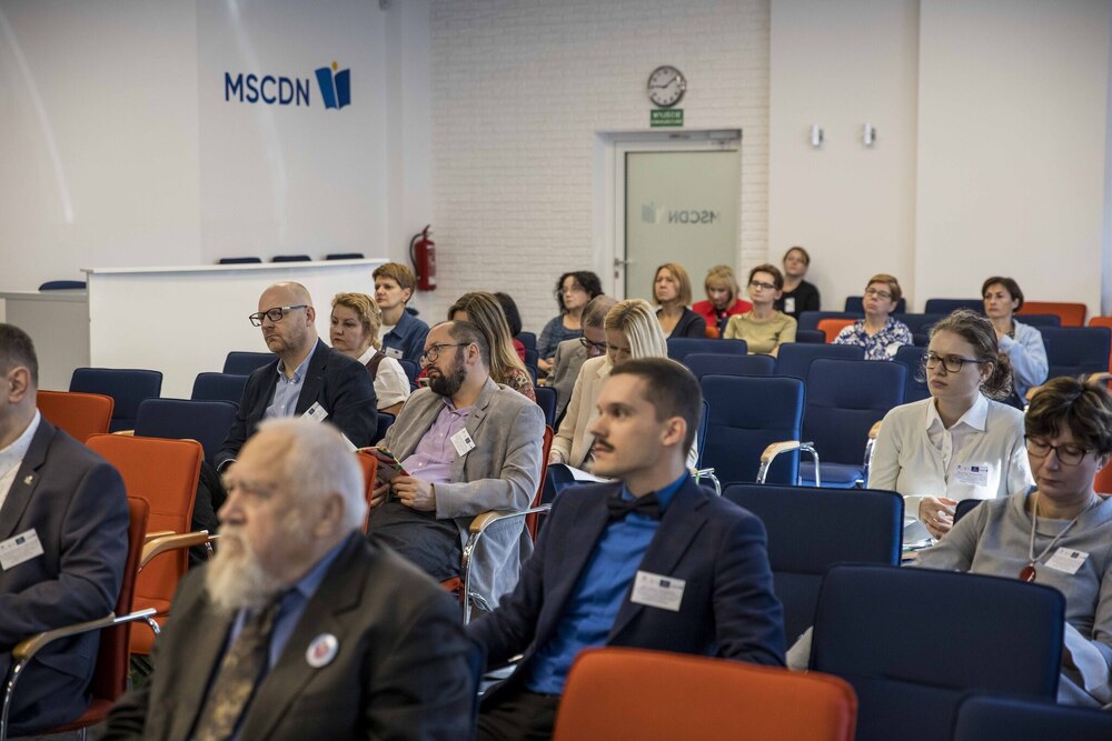 IX Ogólnopolska Konferencja Archiwistów i Historyków „Educare necesse est… – Od polis do megalopolis. Miasto i jego mieszkańcy w dokumencie, historiografii i dydaktyce od starożytności do końca XX w.” – Warszawa, 24 września 2025. Fot. Katarzyna Adamów (IPN)