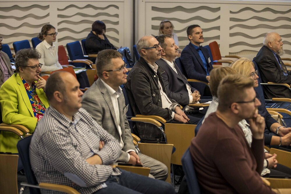 IX Ogólnopolska Konferencja Archiwistów i Historyków „Educare necesse est… – Od polis do megalopolis. Miasto i jego mieszkańcy w dokumencie, historiografii i dydaktyce od starożytności do końca XX w.” – Warszawa, 24 września 2025. Fot. Katarzyna Adamów (IPN)