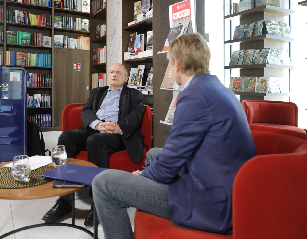 Polskie Państwo Podziemne – fenomen na skalę światową. Dr hab. Waldemar Grabowski dla „Historia toczy się dziś” – 26 września 2025. Fot. Piotr Życieński (IPN)