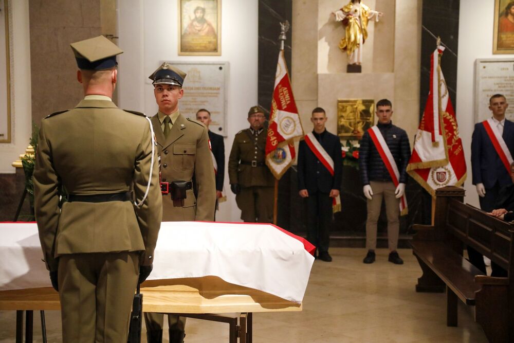 Uroczystości pogrzebowe Sergiusza Piaseckiego – 29 września 2025. Fot. Krzysztof Kapłon (IPN)