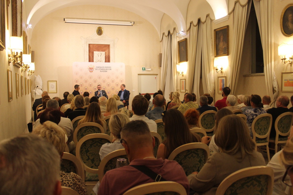 Debata na temat powstania i roli NSZZ „Solidarność” – Rzym, 28 września 2025. Fot. Natalia Pieśniewska, Kościół i Hospicjum św. Stanisława BM w Rzymie