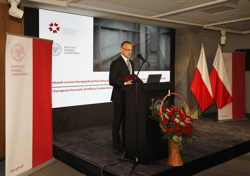 Spotkanie roczne Europejskiej Sieci Instytucji Archiwalnych Zajmujących się Aktami Tajnych Służb – Warszawa, 1 października 2025. Fot. Piotr Życieński (IPN)