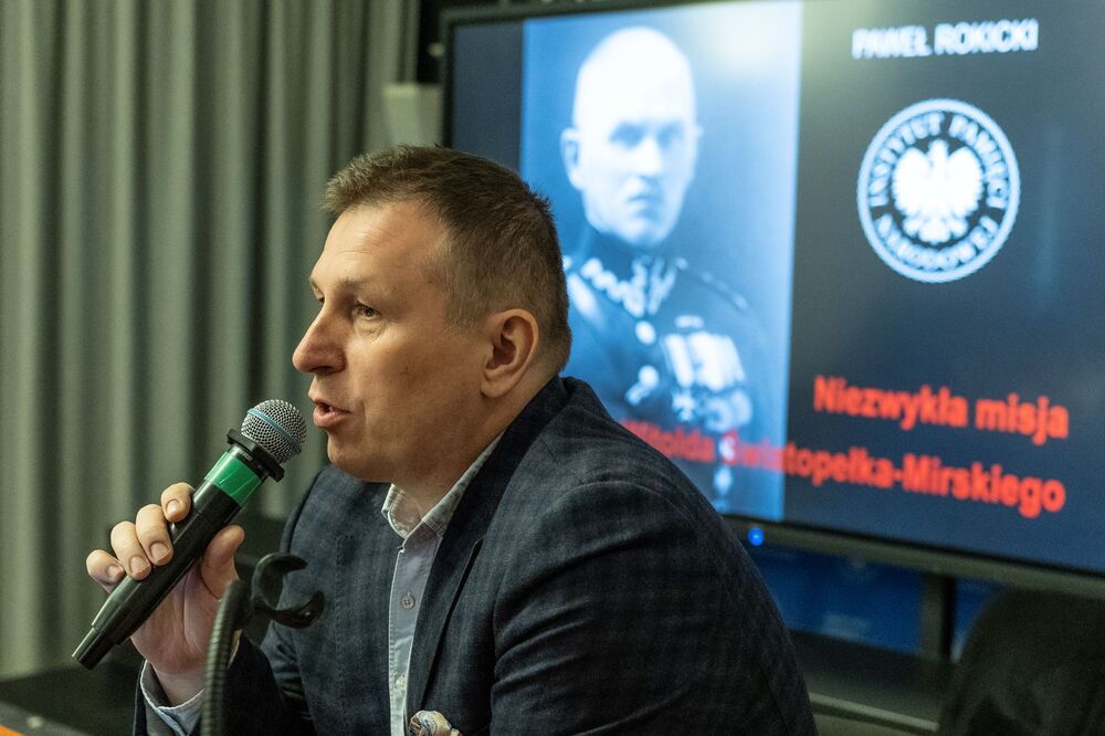 Inauguracja roku akademickiego Instytutu Trzeciego Wieku – Warszawa, 1 października 2025. Na zdj. dr Paweł Rokicki. Fot. Łukasz Kustrzyński (IPN)