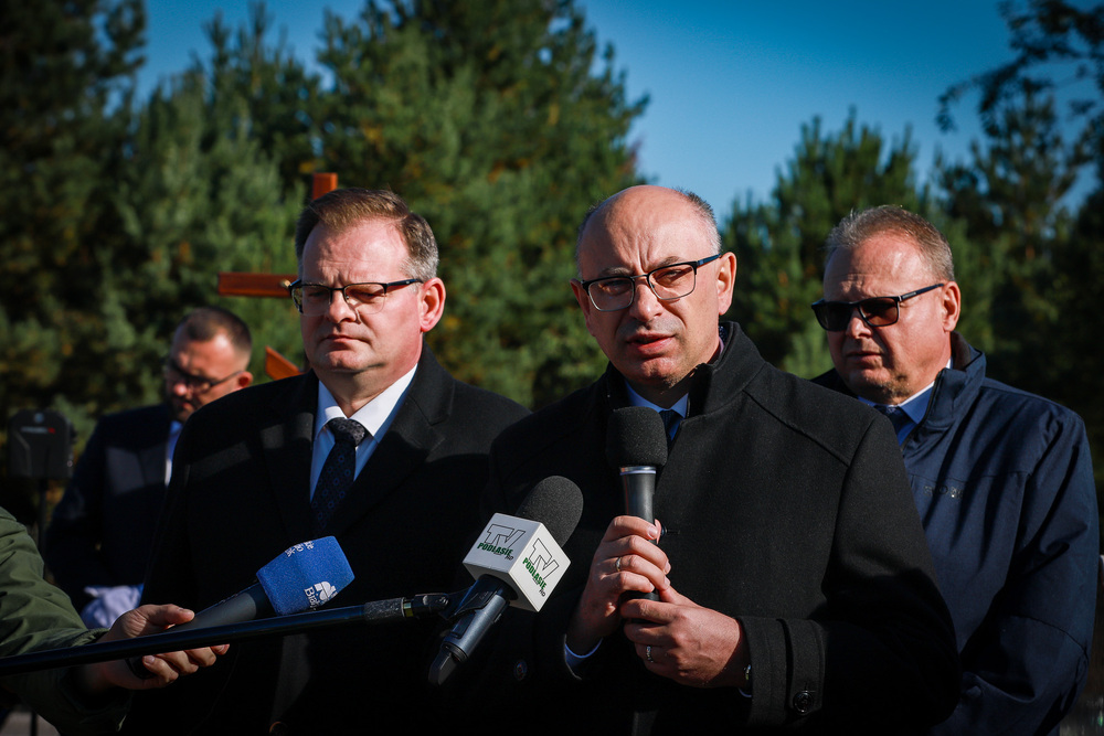 Uroczystości pogrzebowe śp. Marii Nazaruk – Dubiny, 7 października 2025. Na zdj. zastępca prezesa IPN dr Mateusz Szpytma. Fot. Paula Prudziłowicz (IPN)