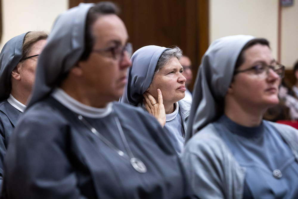 Konferencja naukowa „Beatyfikacja męczenniczek II wojny światowej, siostry Krzysztofy Klomfass i XIV Towarzyszek. Perspektywa historyczna, prawna i teologiczna” – Rzym, 9 października 2025. Fot. Sławek Kasper (IPN)