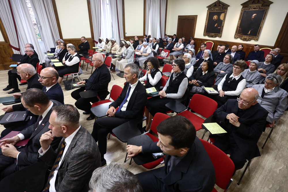 Konferencja naukowa „Beatyfikacja męczenniczek II wojny światowej, siostry Krzysztofy Klomfass i XIV Towarzyszek. Perspektywa historyczna, prawna i teologiczna” – Rzym, 10 października 2025. Fot. Sławek Kasper (IPN)