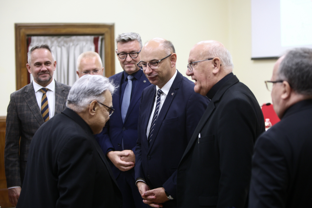 Konferencja naukowa „Beatyfikacja męczenniczek II wojny światowej, siostry Krzysztofy Klomfass i XIV Towarzyszek. Perspektywa historyczna, prawna i teologiczna” – Rzym, 10 października 2025. Fot. Sławek Kasper (IPN)