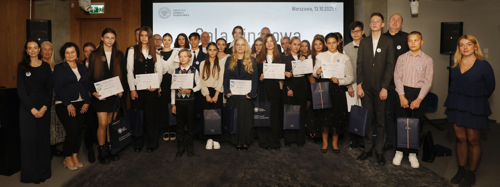 Gala Finałowa Ogólnopolskiego Konkursu Literackiego „Nie o zemstę, lecz o pamięć i prawdę wołają ofiary” – Warszawa, 13 października 2025. Fot. Piotr Życieński (IPN)