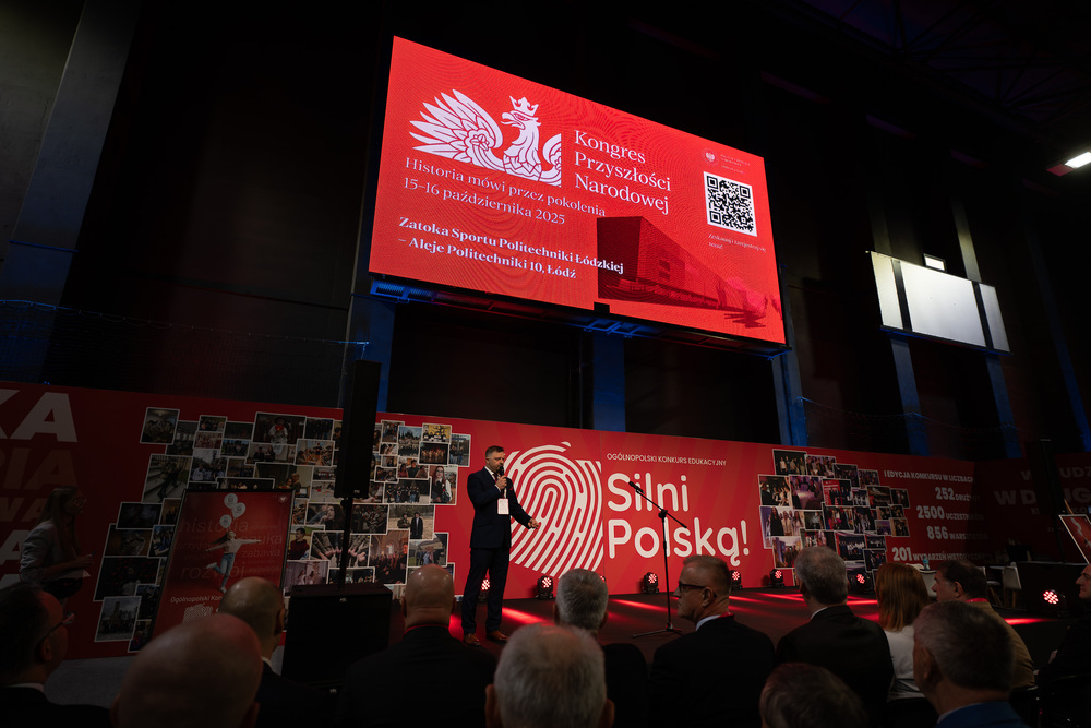 Zakończyliśmy pierwszy dzień Kongresu Przyszłości Narodowej – Łódź, 15 października 2025. Fot. Krzysztof Łojko (IPN)