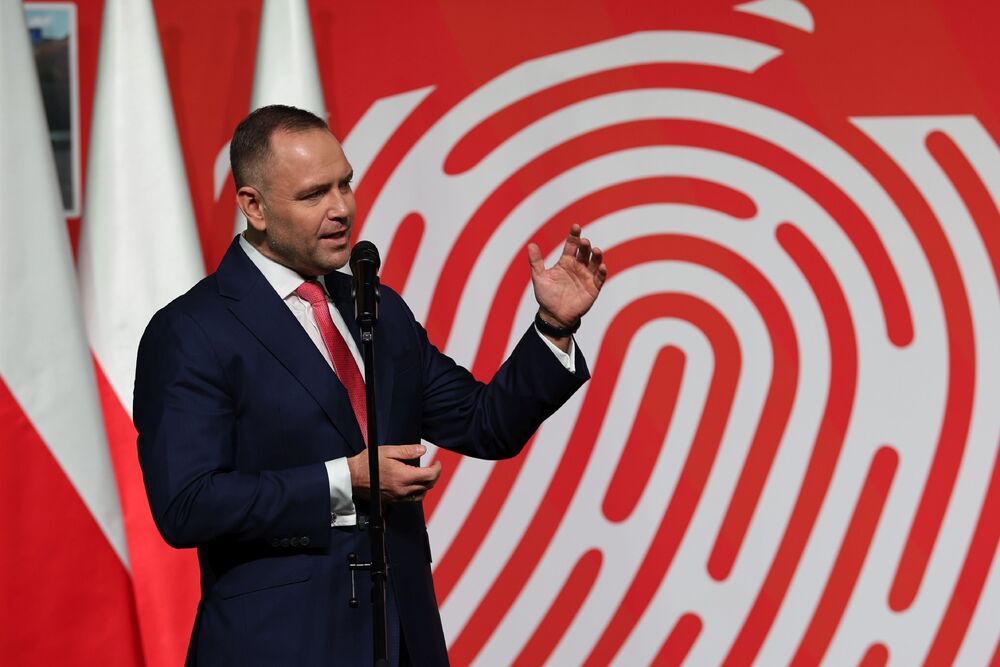 Debata młodzieży z Prezydentem RP Karolem Nawrockim podczas Kongresu Przyszłości Narodowej – Łódź, 16 października 2025. Na zdj. Prezydent RP Karol Nawrocki. Fot. Rafał Pękalski (IPN)