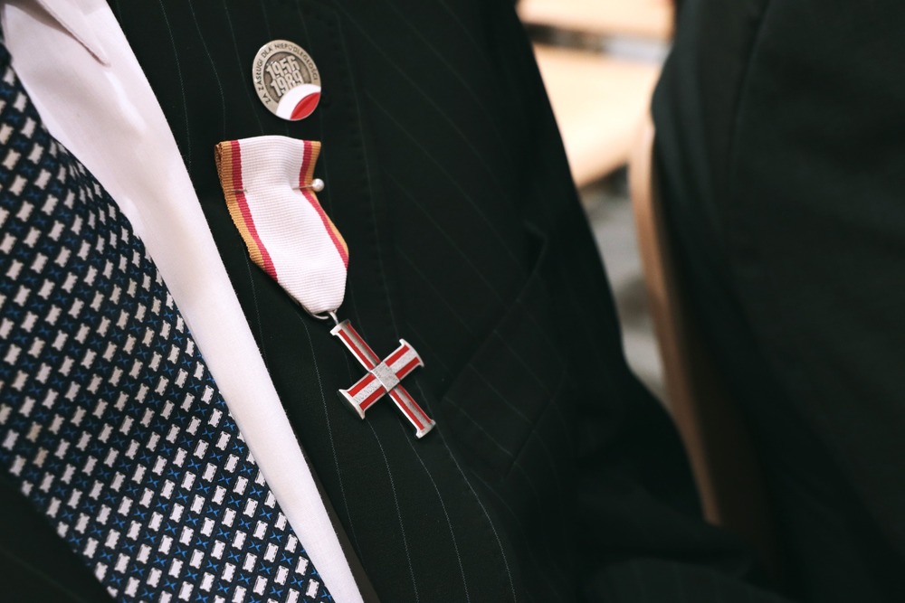 Uroczystość wręczenia Krzyży Wolności i Solidarności – Kielce, 17 października 2025. Fot. Dariusz Skrzyniarz (IPN)