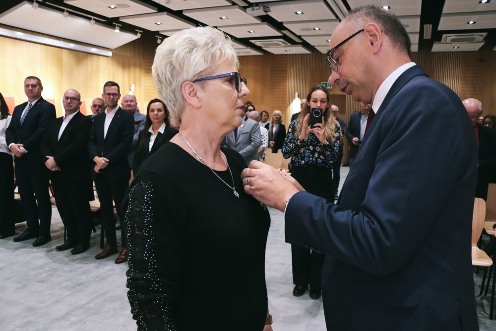 Uroczystość wręczenia Krzyży Wolności i Solidarności – Kielce, 17 października 2025. Fot. Dariusz Skrzyniarz (IPN)