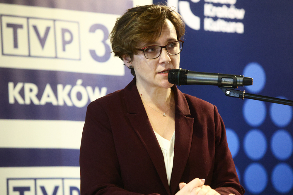 Otwarcie wystawy „O duszę i charakter Narodu Polskiego. Zrzeszenie Wolność i Niezawisłość” – Kraków, 20 października 2025. Na zdj. Adrianna Garnik, dyrektor Muzeum Żołnierzy Wyklętych i Więźniów Politycznych PRL. Fot. Sławek Kasper (IPN)