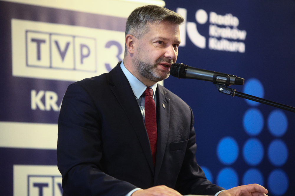 Otwarcie wystawy „O duszę i charakter Narodu Polskiego. Zrzeszenie Wolność i Niezawisłość” – Kraków, 20 października 2025. Na zdj. dr hab. Filip Musiał, dyrektor krakowskiego Oddziału IPN. Fot. Sławek Kasper (IPN)