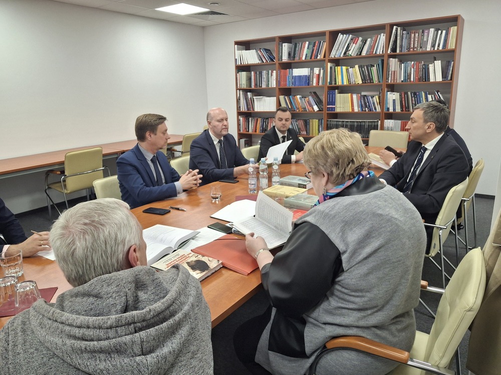 Wizyta delegacji z Kazachstanu w Instytucie Pamięci Narodowej – Warszawa, 20 października 2025. Fot. Jolanta Nowak (IPN)