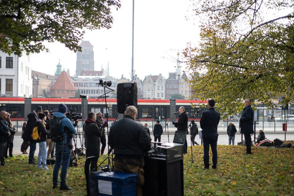 Konferencja prasowa w sprawie podjęcia na nowo śledztwa dotyczącego śmierci Antoniego Browarczyka – Gdańsk, 22 października 2025. Fot. Roman Jocher