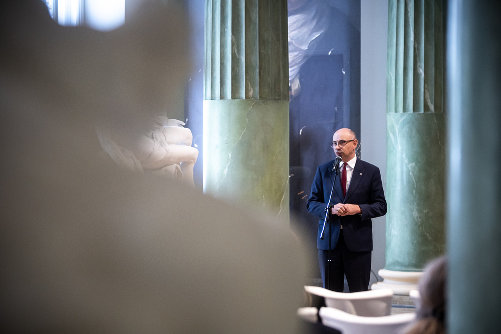 Poznaliśmy Ambasadorów Polskiej Historii. Na zdj. zastępca prezesa IPN dr Mateusz Szpytma – Warszawa, 22 października 2025. Fot. Sławek Kasper (IPN)