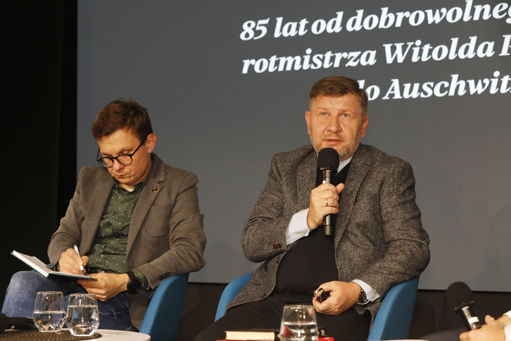 Debata „85 rocznica dobrowolnego wejścia rotmistrza Witolda Pileckiego do Auschwitz” – Warszawa, 22 października 2025. Fot. Piotr Życieński (IPN)