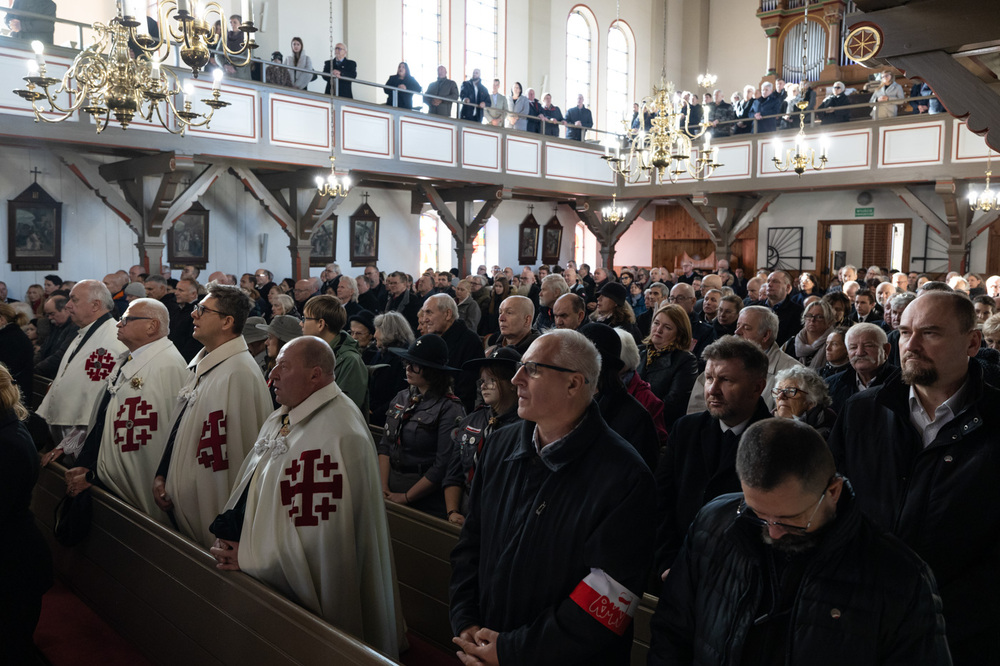Uroczystości pogrzebowe Andrzeja Kołakowskiego – Szymbark, 25 października 2025. Fot. Roman Jocher