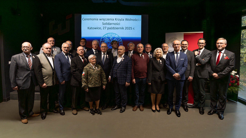 Uroczystość wręczenia Krzyży Wolności i Solidarności – Katowice, 27 października 2025. Fot. Krzysztof Łojko (IPN)