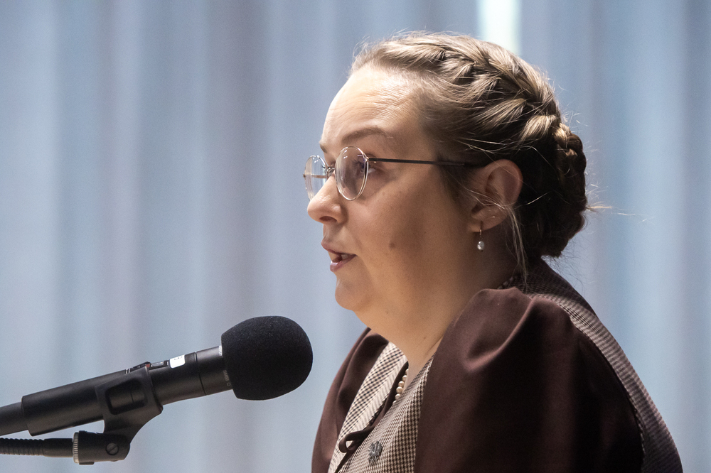 Przesłuchanie kandydatów na stanowisko Prezesa Instytutu Pamięci Narodowej. Na zdj. dr Aldona Dydek – 28 października 2025. Fot. Sławek Kasper (IPN)