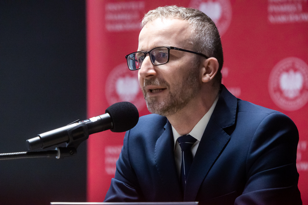 Przesłuchanie kandydatów na stanowisko Prezesa Instytutu Pamięci Narodowej. Na zdj. dr Karol Paterski – 28 października 2025. Fot. Sławek Kasper (IPN)