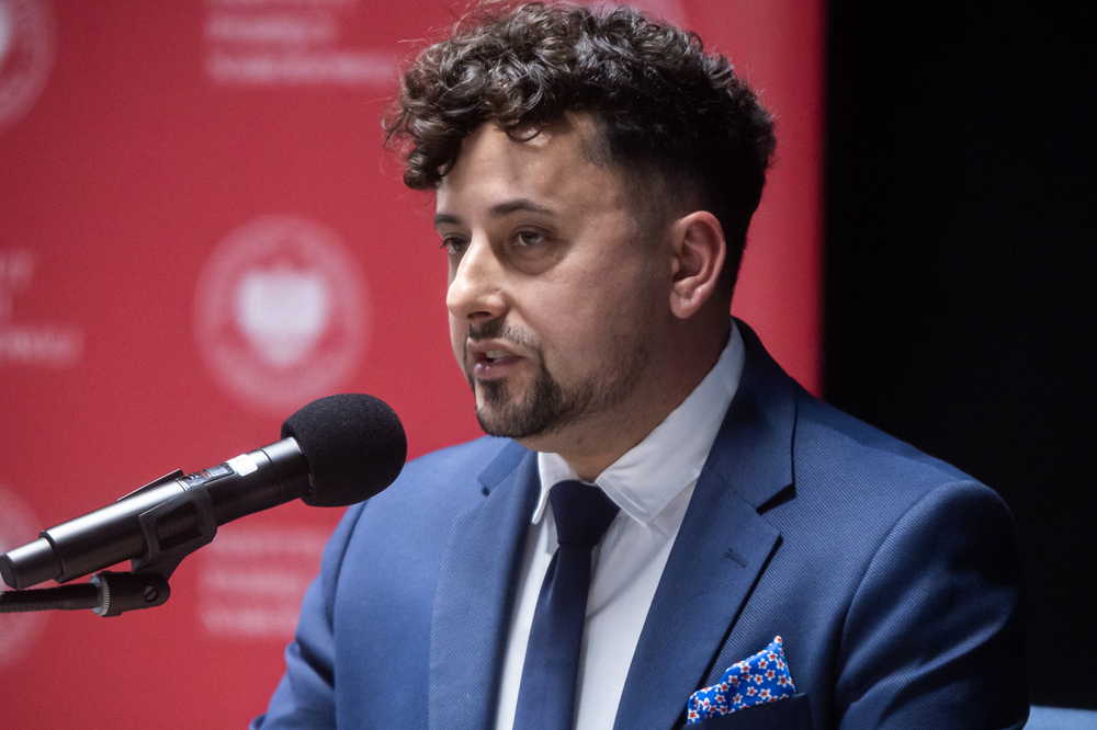 Przesłuchanie kandydatów na stanowisko Prezesa Instytutu Pamięci Narodowej. Na zdj. dr Emilian Prałat – 28 października 2025. Fot. Sławek Kasper (IPN)