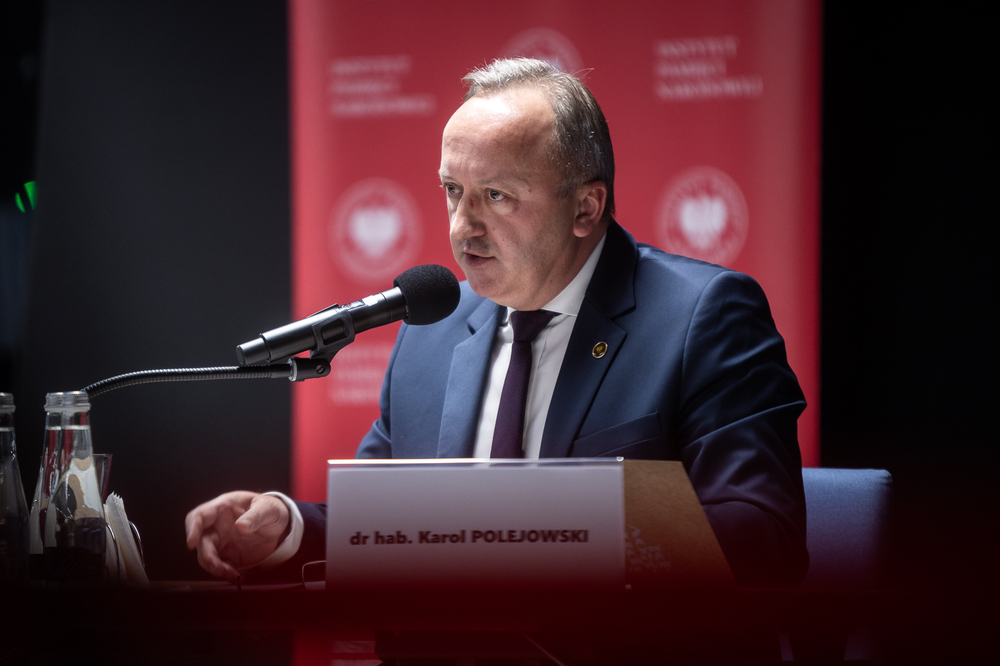 Dr hab. Karol Polejowski kandydatem Kolegium Instytutu Pamięci Narodowej na stanowisko Prezesa IPN – Warszawa, 28 października 2025. Fot. Sławek Kasper (IPN)