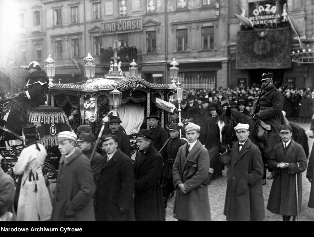 Pogrzeb Władysława Reymonta w Warszawie. Fot. NAC