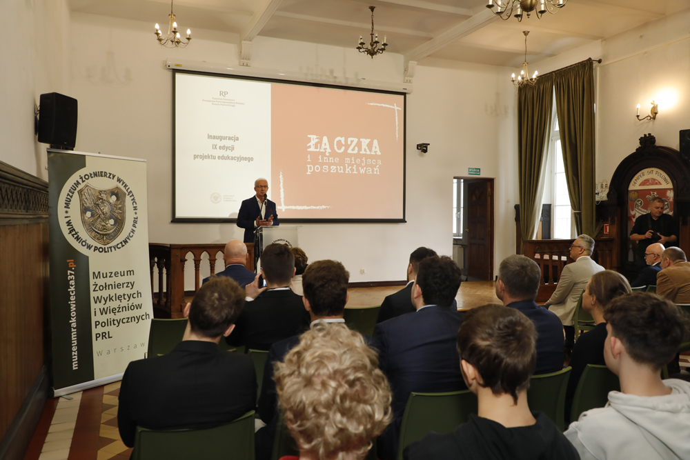 Inauguracja IX edycji projektu edukacyjnego „Łączka i inne miejsca poszukiwań” – Warszawa, 29 października 2025. Fot. Piotr Życieński (IPN)