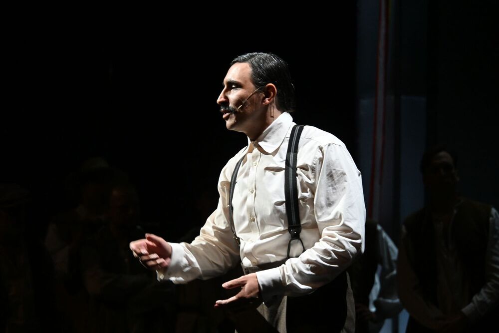 Spektakl „Trzy razy On. Rzecz o Wincentym Witosie” – Kraków, 30 października 2025. Fot. Janusz Ślęzak (IPN)