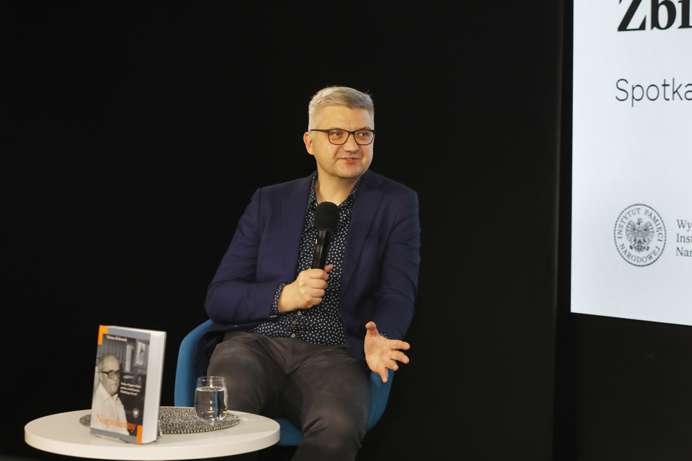 Spotkanie z cyklu „Książki Pełne Historii” – Warszawa, 29 października 2025. Na zdj. Mariusz Kolmasiak. Fot. Piotr Życieński (IPN)