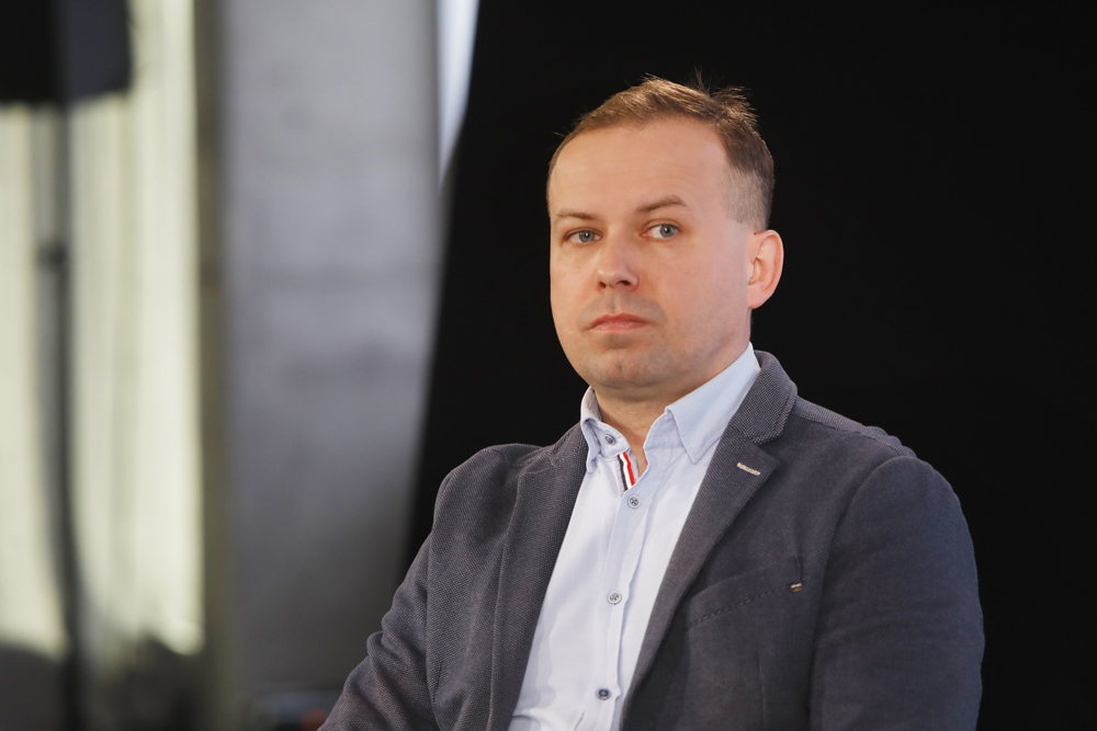 Spotkanie z cyklu „Książki Pełne Historii” – Warszawa, 29 października 2025. Na zdj. Tomasz Sudoł. Fot. Piotr Życieński (IPN)