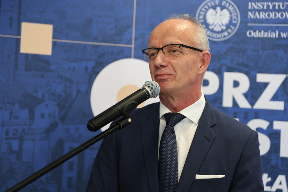 Uroczystość wręczenia Krzyży Wolności i Solidarności. Na zdj. zastępca prezesa IPN dr hab. Krzysztof Szwagrzyk – Wrocław, 4 listopada 2025. Fot. Maciej Parysek (IPN)