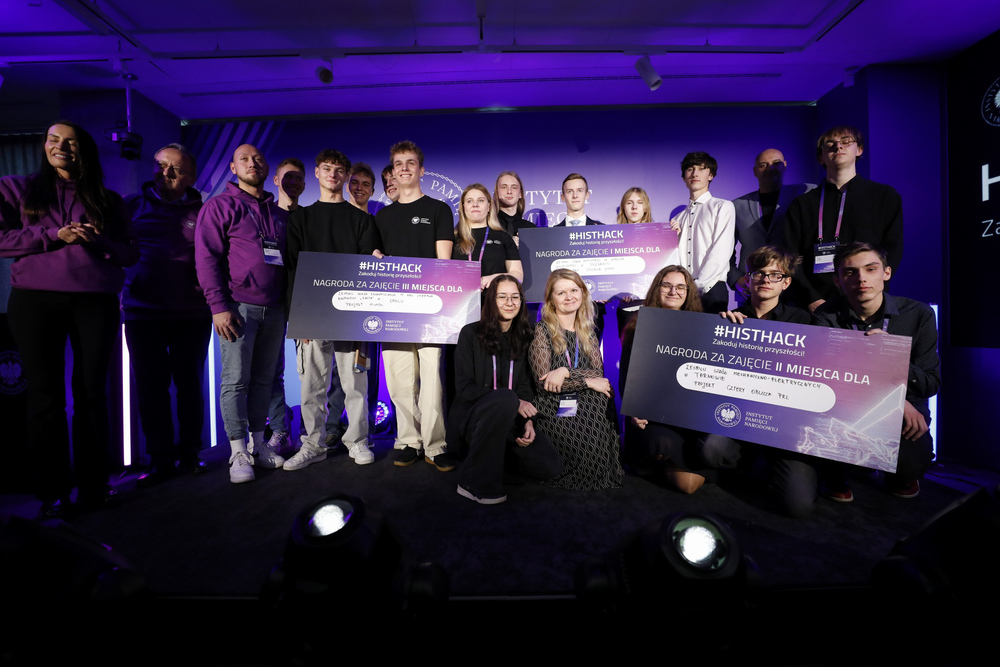 Finał ogólnopolskiego konkursu HISTHACK – Warszawa, 6 listopada 2025. Fot. Krzysztof Kapłon (IPN)