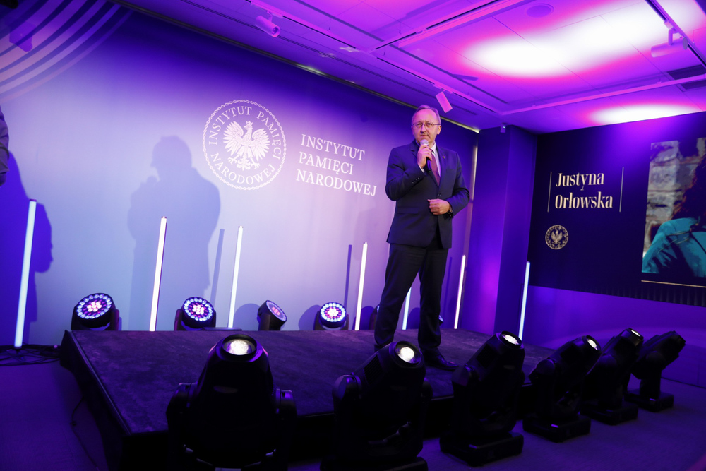 Finał ogólnopolskiego konkursu HISTHACK – Warszawa, 6 listopada 2025. Na zdj. zastępca prezesa IPN dr hab. Karol Polejowski. Fot. Krzysztof Kapłon (IPN)