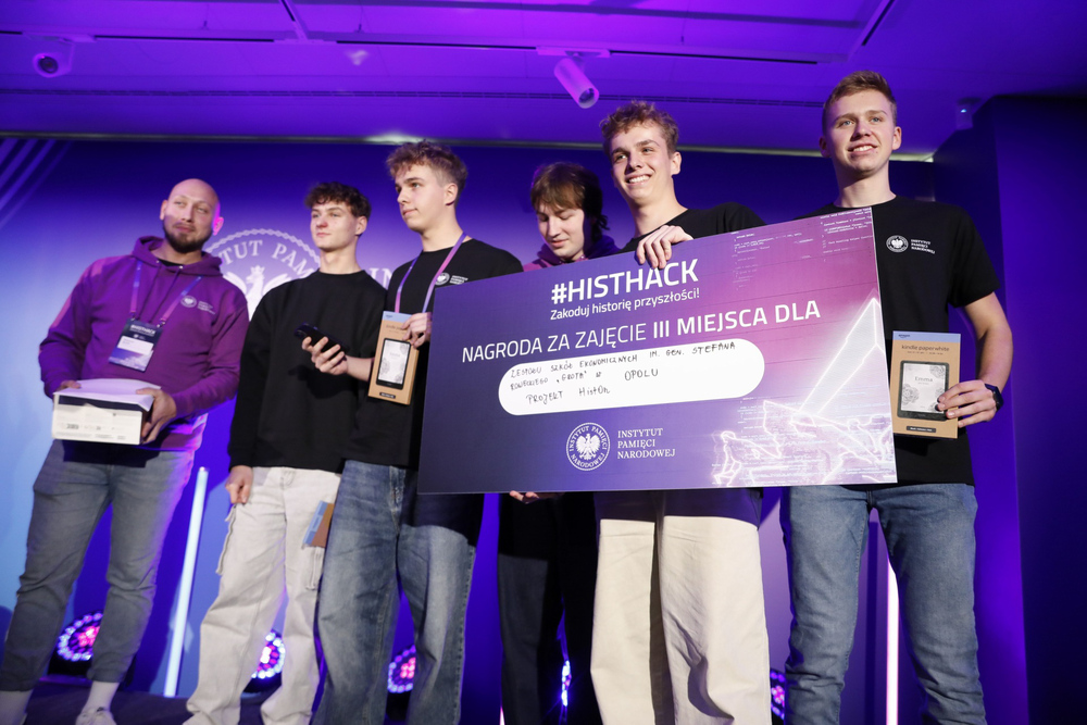 Finał ogólnopolskiego konkursu HISTHACK – Warszawa, 6 listopada 2025. Fot. Krzysztof Kapłon (IPN)