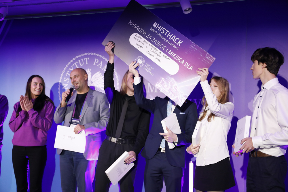 Finał ogólnopolskiego konkursu HISTHACK – Warszawa, 6 listopada 2025. Fot. Krzysztof Kapłon (IPN)