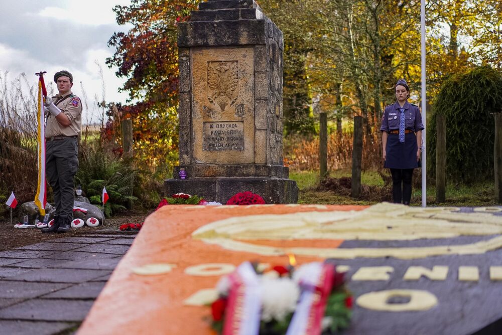 Obchody Narodowego Święta Niepodległości w Douglas – 8 listopada 2025. Fot. Mateusz Niegowski (IPN)