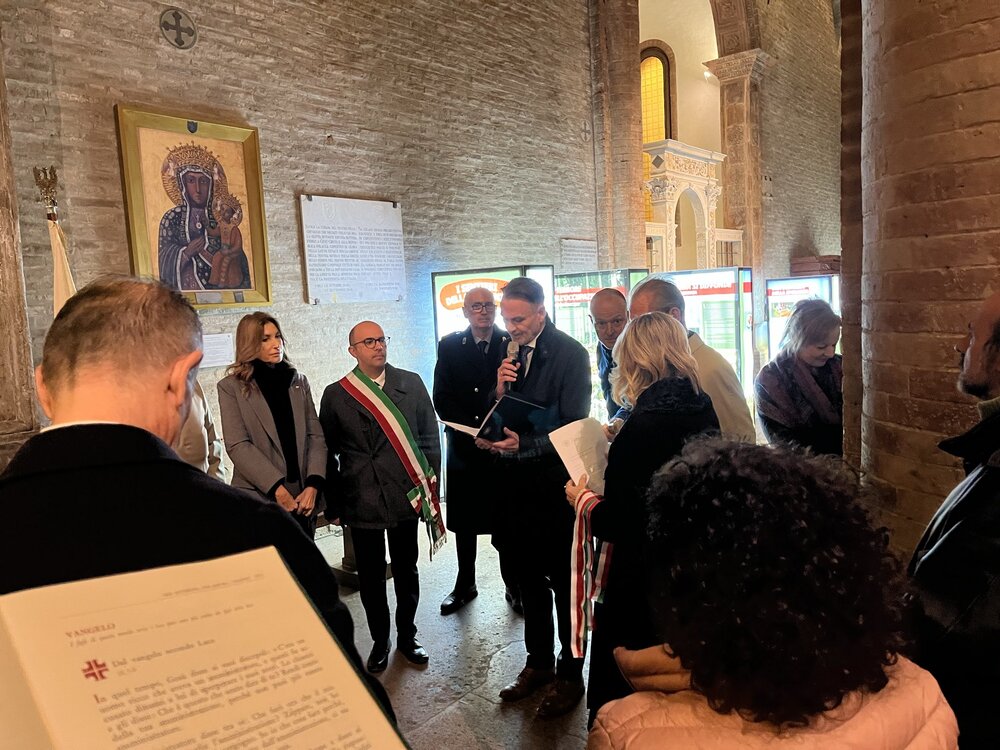 Wystawa IPN „Szlaki Nadziei. Odyseja Wolności” w Forlì – 9 listopada 2025. Fot. Kacper Wyszyński (IPN)