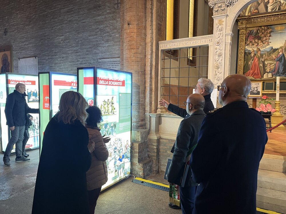 Wystawa IPN „Szlaki Nadziei. Odyseja Wolności” w Forlì – 9 listopada 2025. Fot. Kacper Wyszyński (IPN)