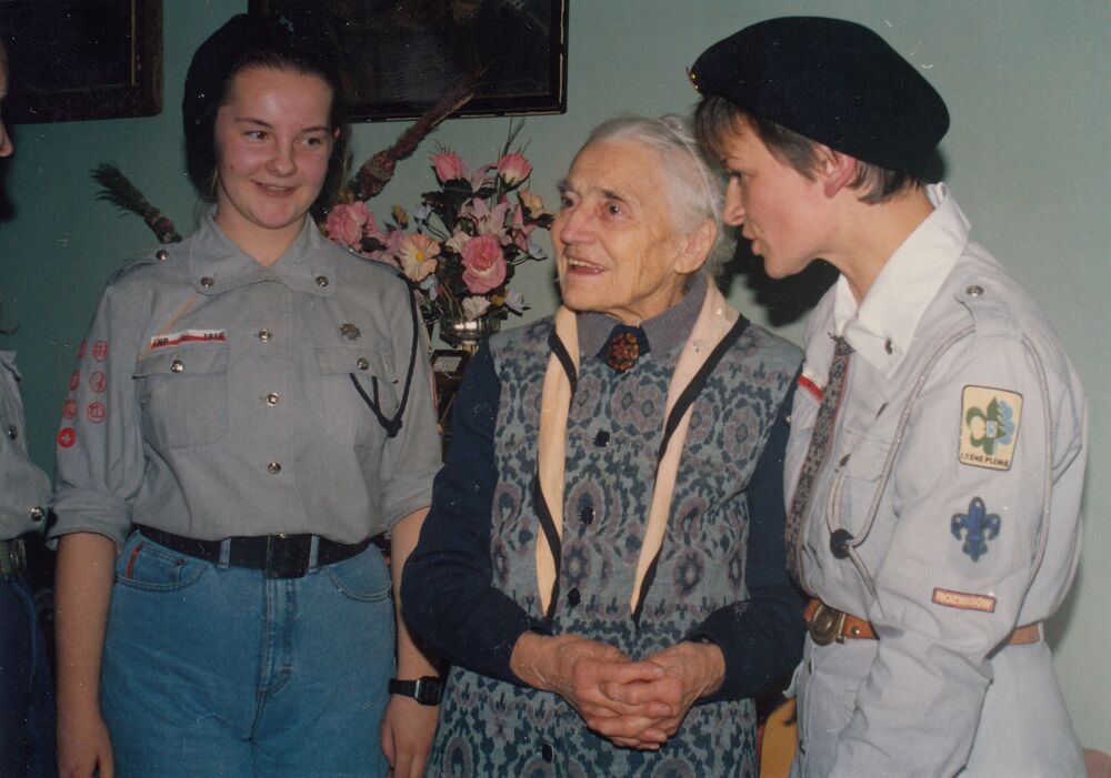 Grażyna Lipińska, obok hm. Maria Dekert, lata 90. Fot. Archiwum rodziny Grażyny Lipińskiej