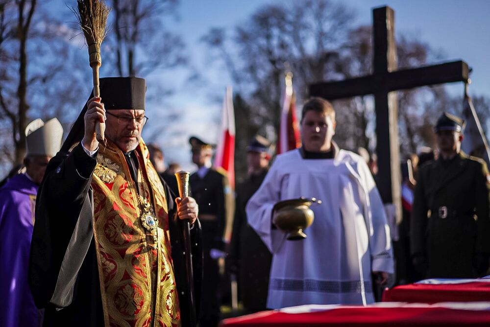 Pogrzeb żołnierzy Wojska Polskiego w Mościskach – 14 listopada 2025. Fot. Mateusz Niegowski (IPN)