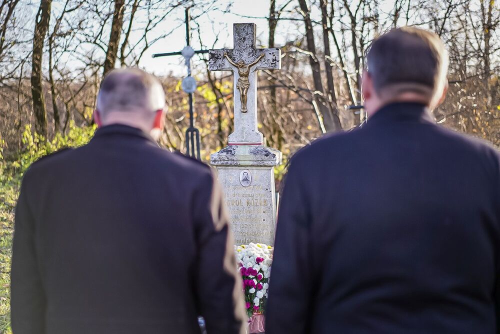 Pogrzeb żołnierzy Wojska Polskiego w Mościskach – 14 listopada 2025. Fot. Mateusz Niegowski (IPN)